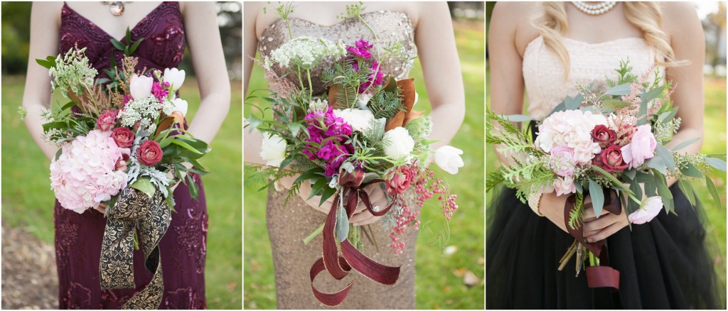 Burgundy & Pink wedding flowers | The Day's Design