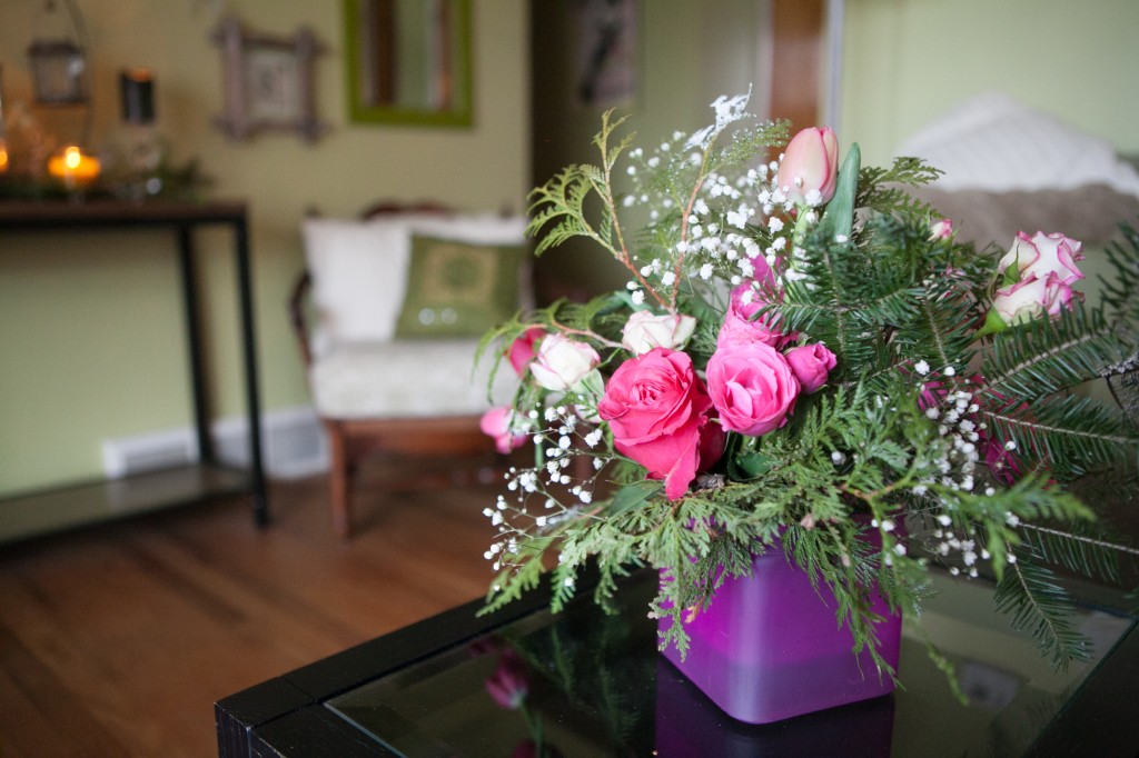 Bright Pink Winter Florals | The Day's Design | Hetler Photography