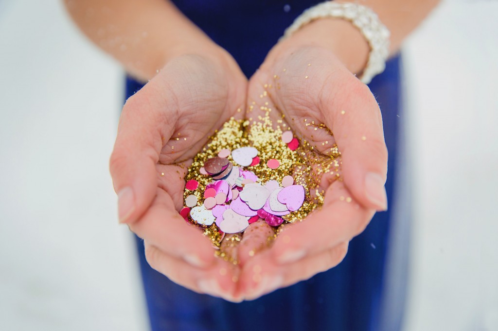 Heart Confetti | The Day's Design | Heather Cisler Photography