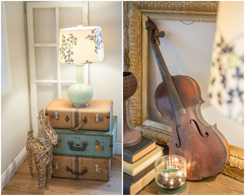Suticase End Table | Violin | The Day's Design | Hetler Photography