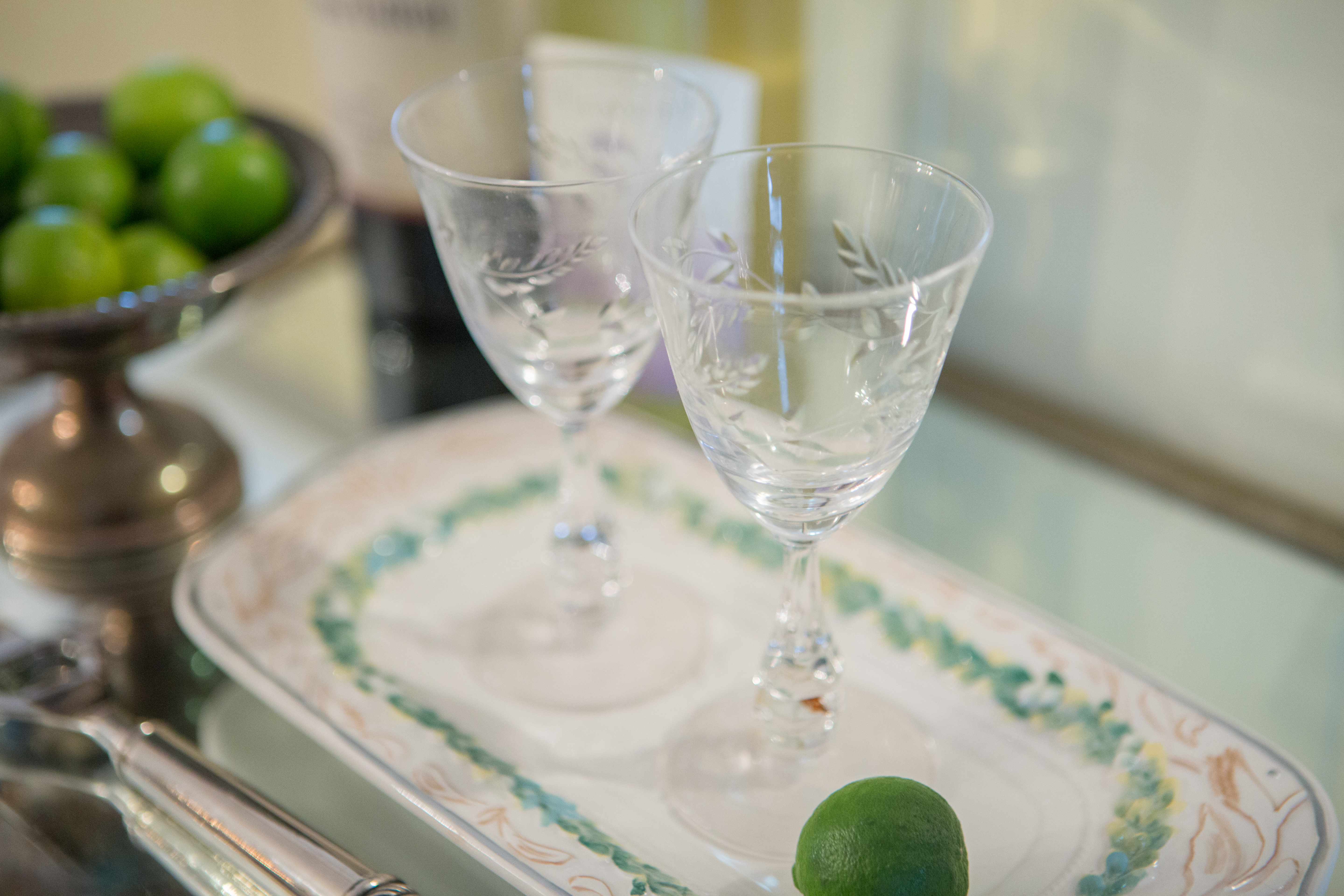 Vintage Barware | Dining Room Remodel | The Day's Design | Hetler Photography