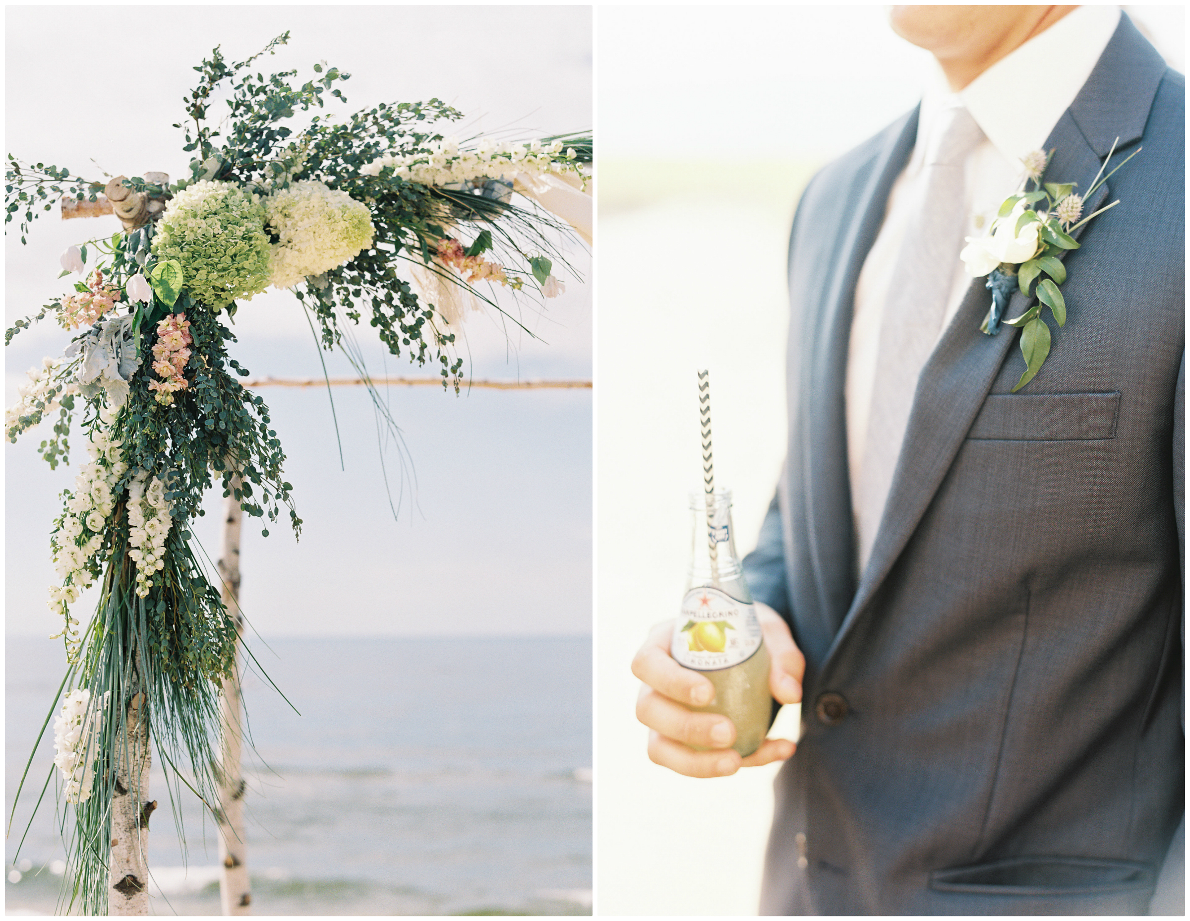Beach Wedding Ceremony | St. Joseph Michigan | The Day's Design | Clary Pfieffer Photography