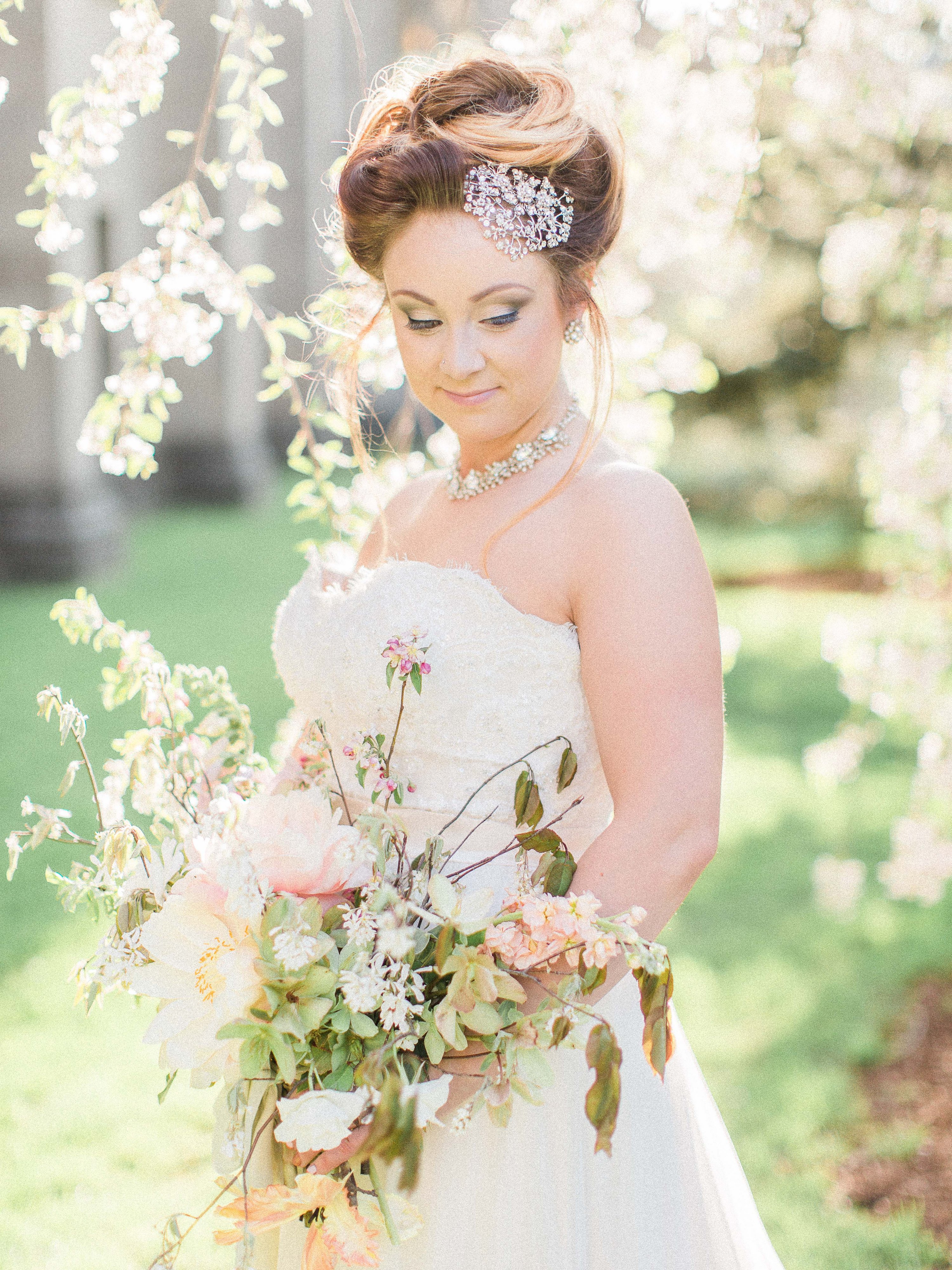 Peony Bridal Bouquet | Silk & Willow | The Day's Design | Samantha James Photography