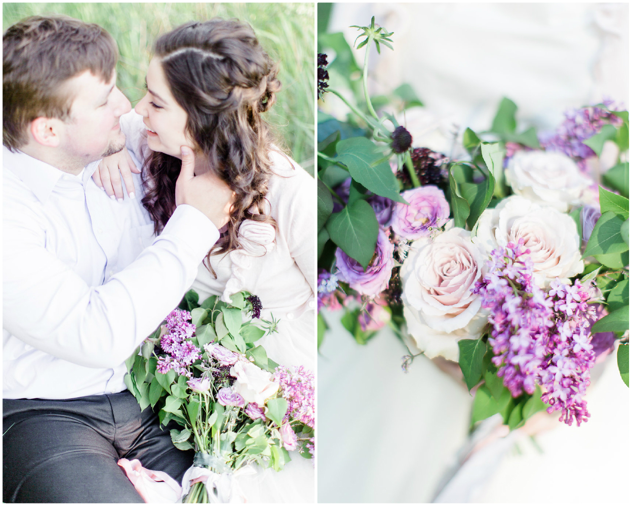 Purple Bridal Bouquet | The Day's Design | Ashley Slater Photography