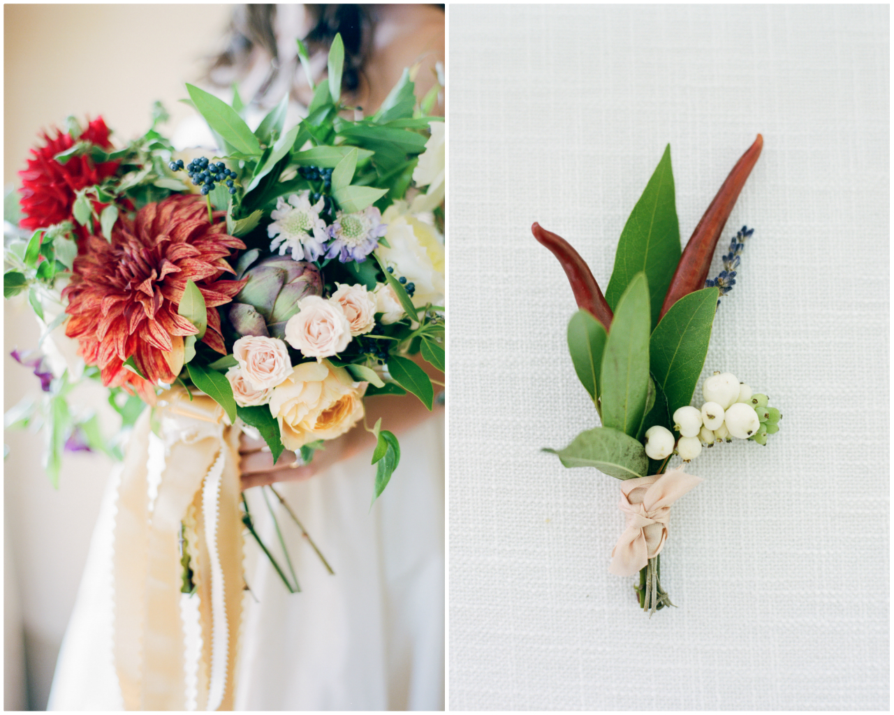 Red Wedding Flowers | The Day's Design | Cory Weber Photography