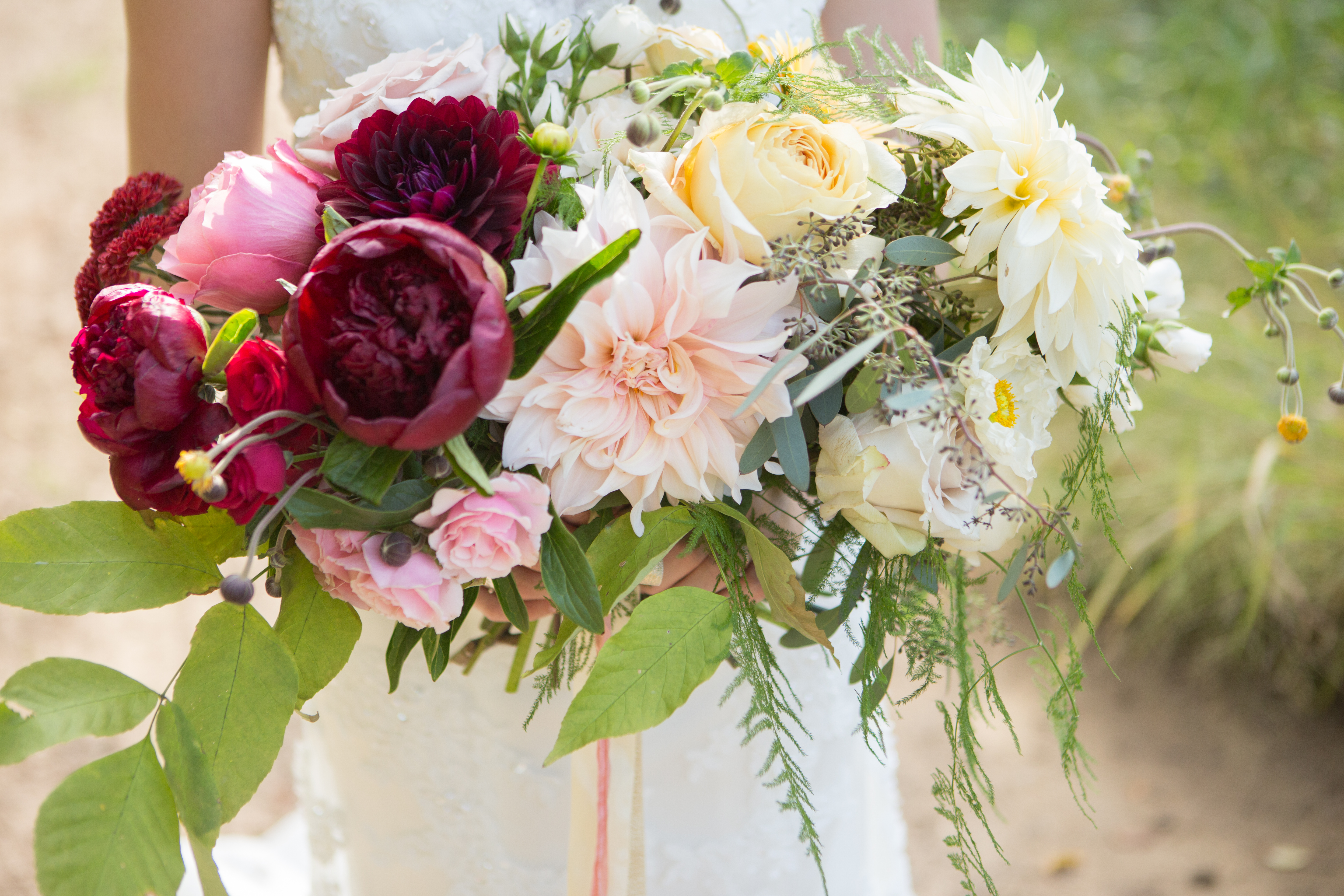 Dahlia and Peony Bouquet | The Day's Design | Hetler Photography