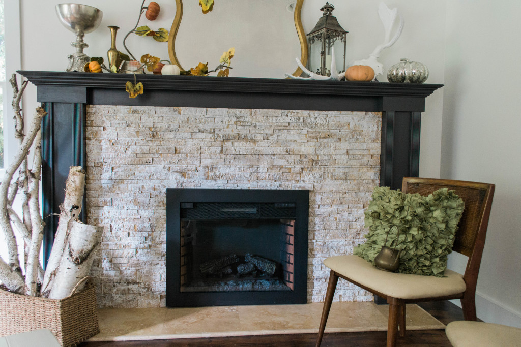 Whitewash Mantle Makeover | The Day's Design