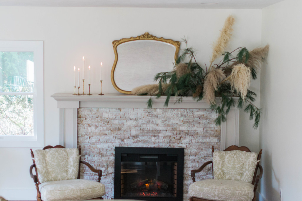 Whitewash Mantle Makeover | The Day's Design