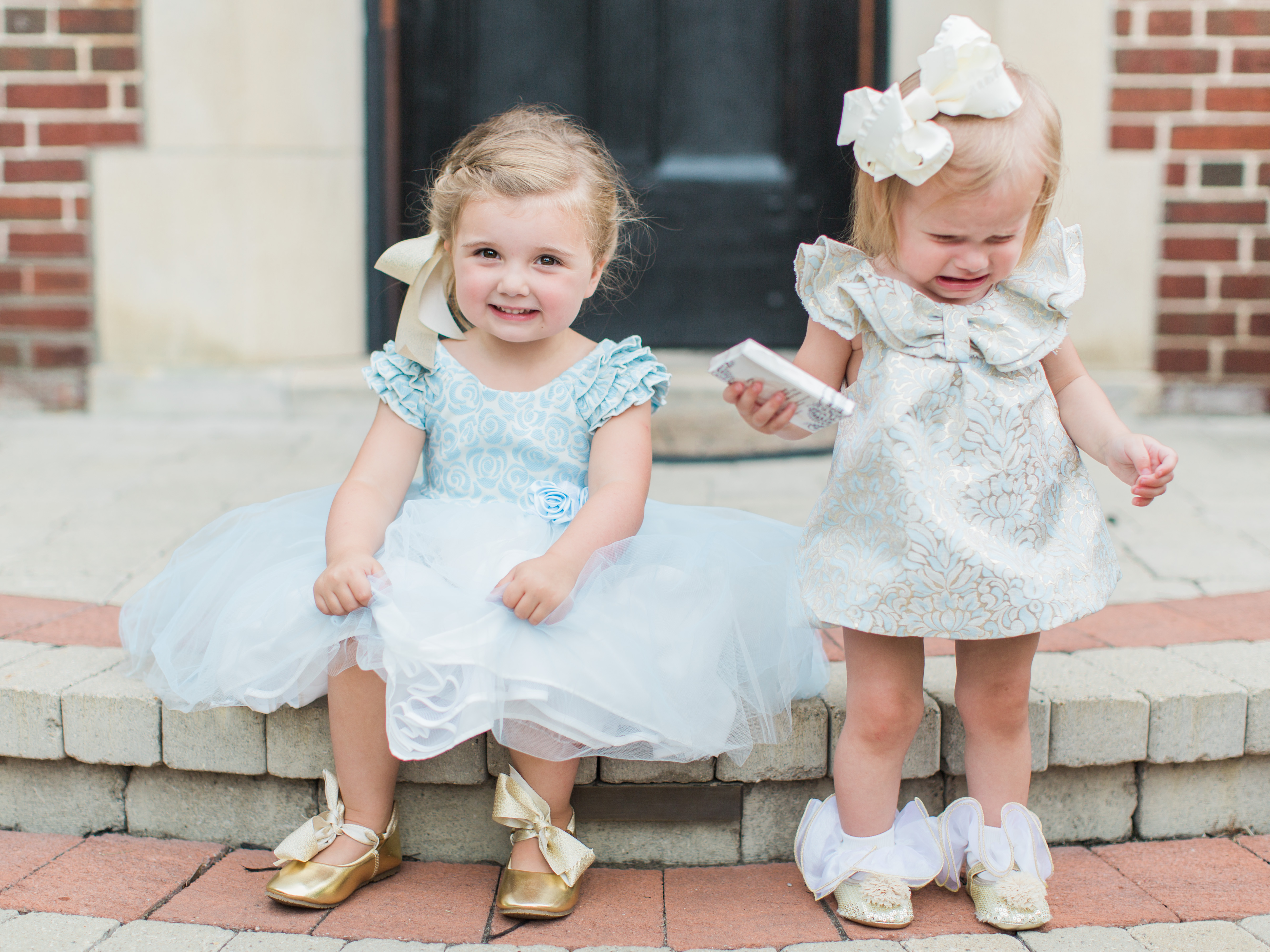 Blue Flowergirls Dress | The Day's Design | Samantha James Photography