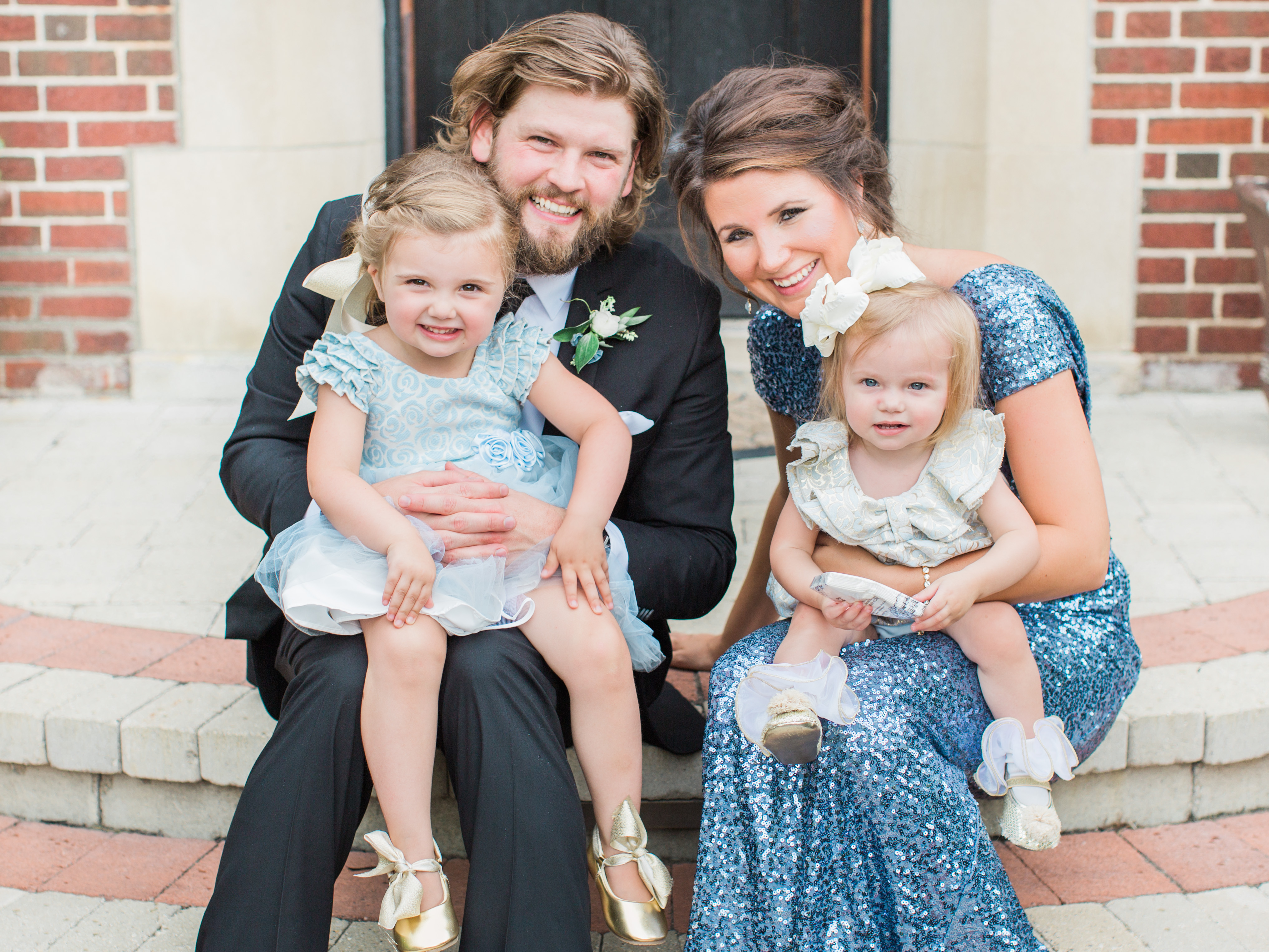 Blue Flowergirls Dress | The Day's Design | Samantha James Photography