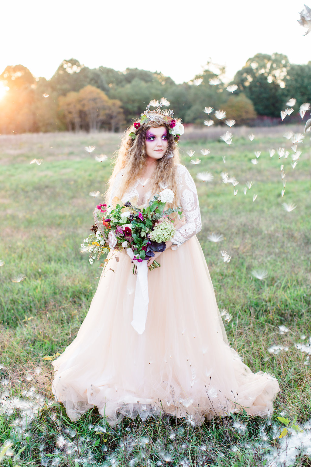Halloween Bride | The Day's Design | Ashely Slater Photography