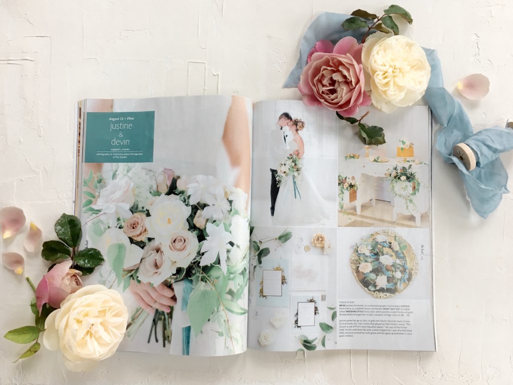 The Day's Design featured in The Knot Michigan