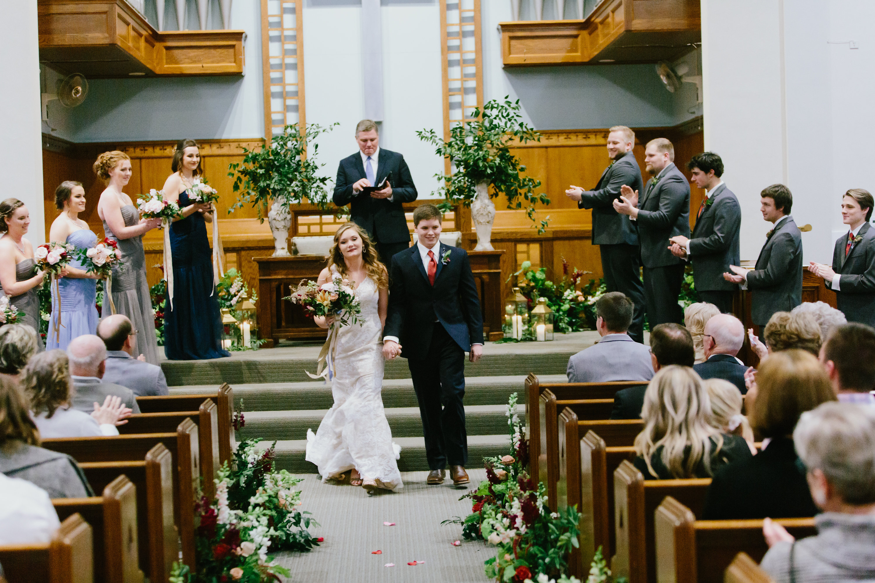Church Wedding Ceremony Decor | The Day's Design | Katie Grace Photography
