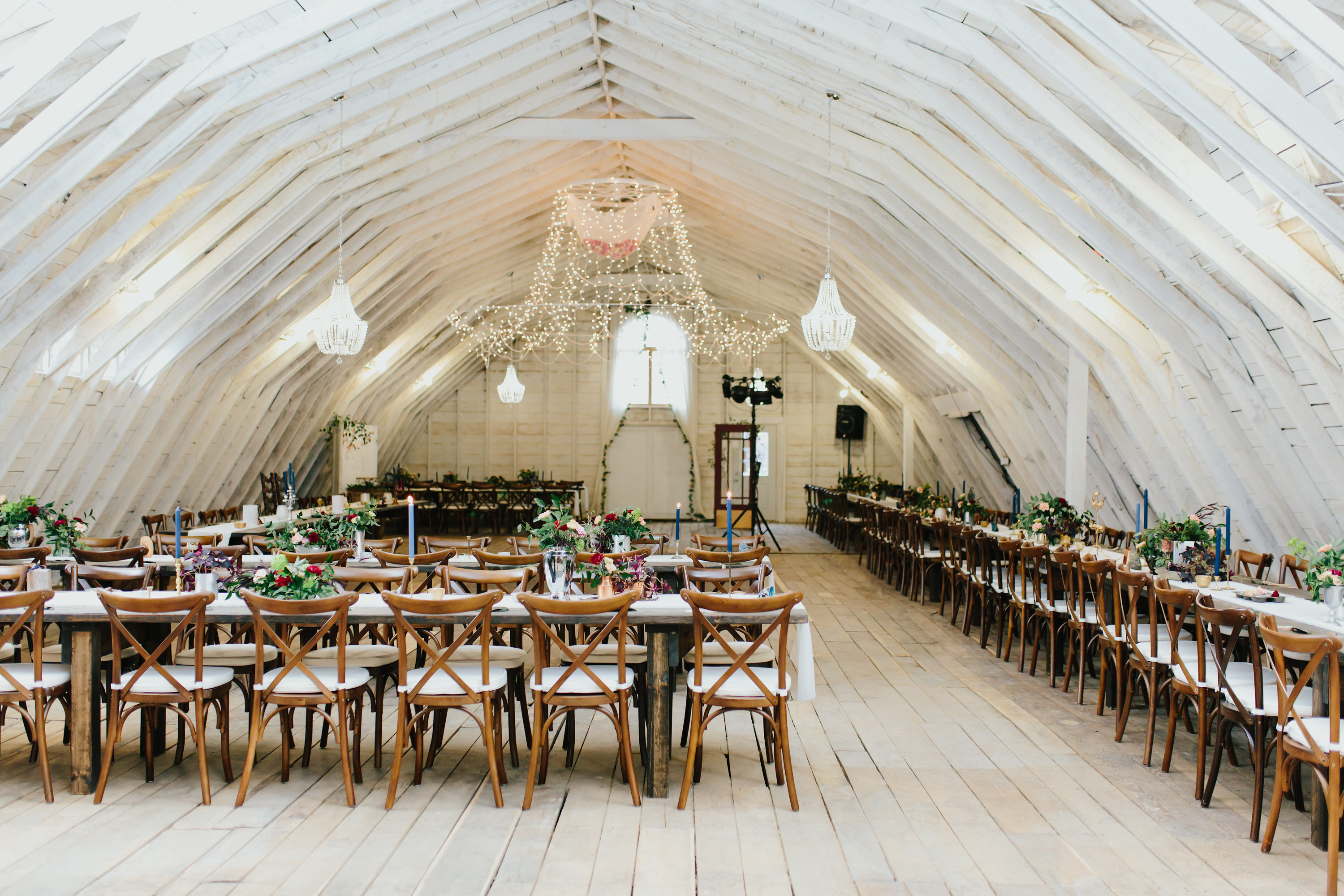 White Barn Wedding | The Day's Design | Katie Grace Photography