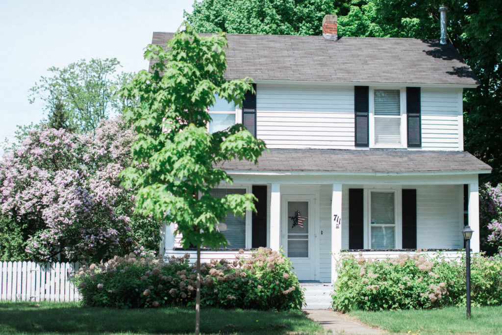 White Farmhouse | Big Rapids Michigan | Townline Journal