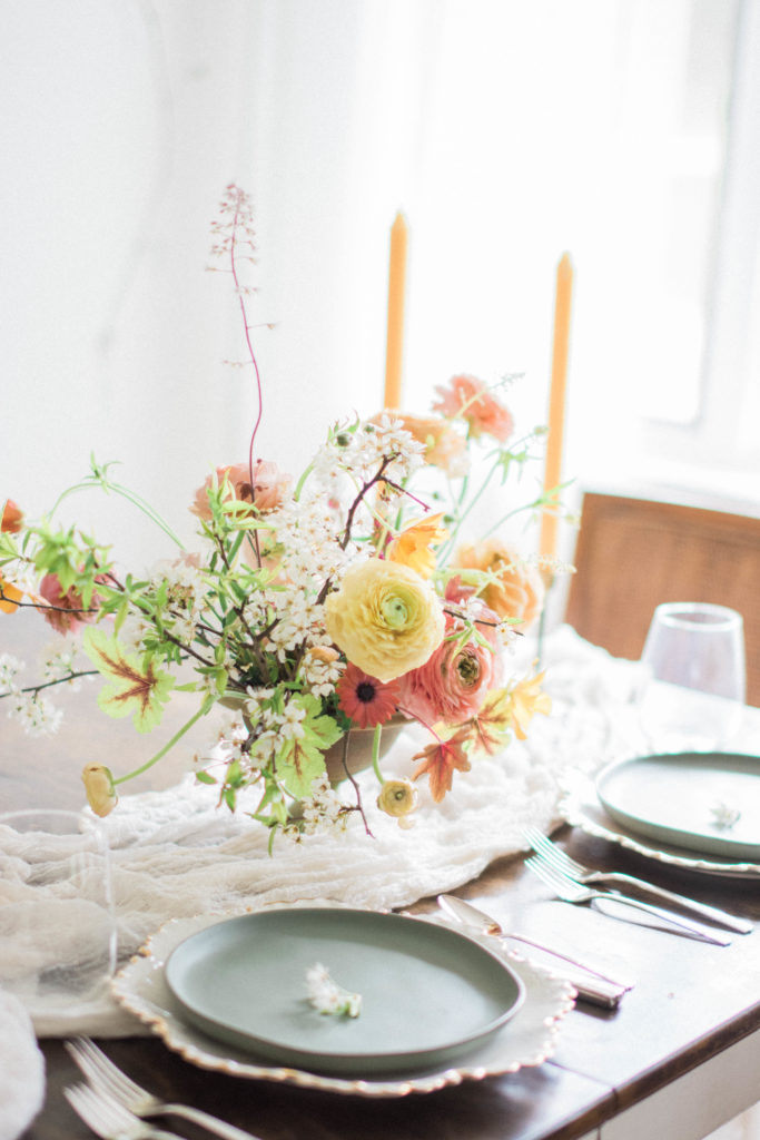 Citrus Colored Centerpiece | TownLine Journal
