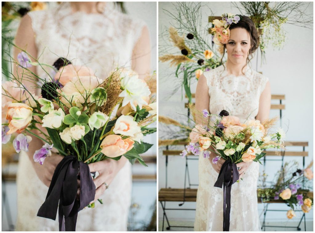 How to Carry a Bridal Bouquet | The Day's Design 