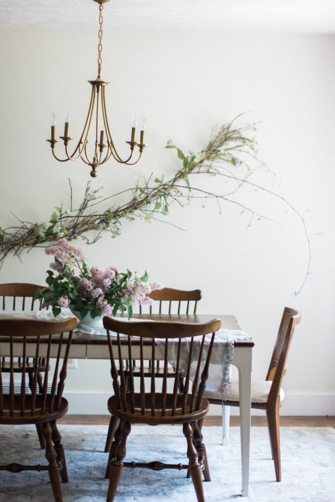 White Dining Room Makeover