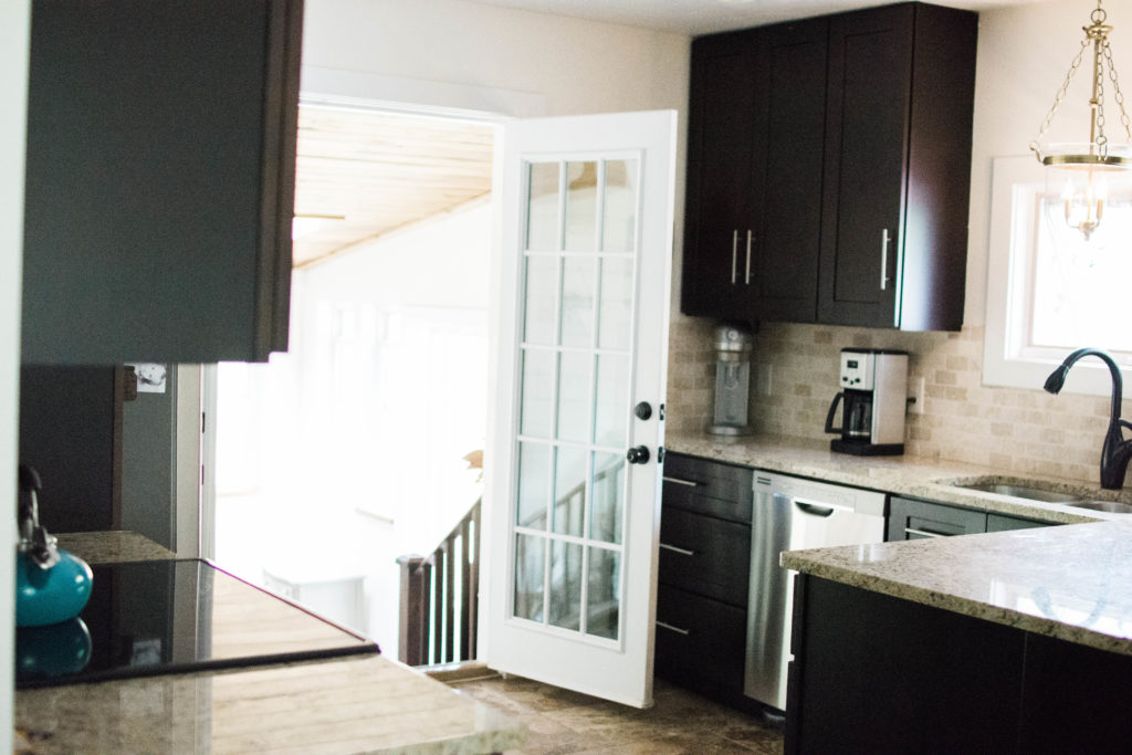 Expresso Cabinets Farmhouse Kitchen Remodel