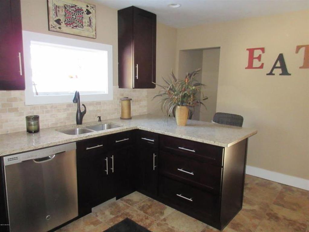 Expresso Cabinets Farmhouse Kitchen Remodel