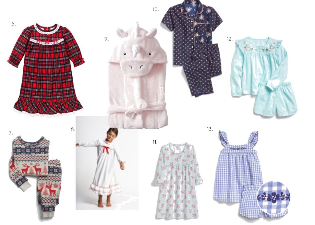 Kids Holiday Shopping List | Kids Pajamas | TownLine Journal