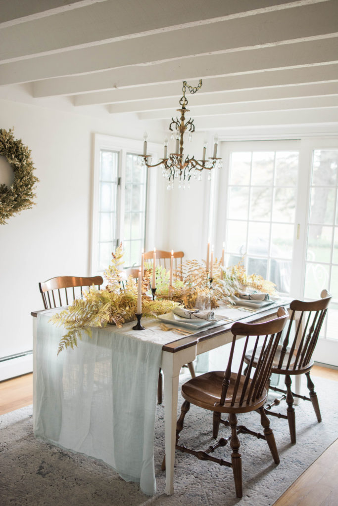 DIY Fall Centerpiece with Ferns