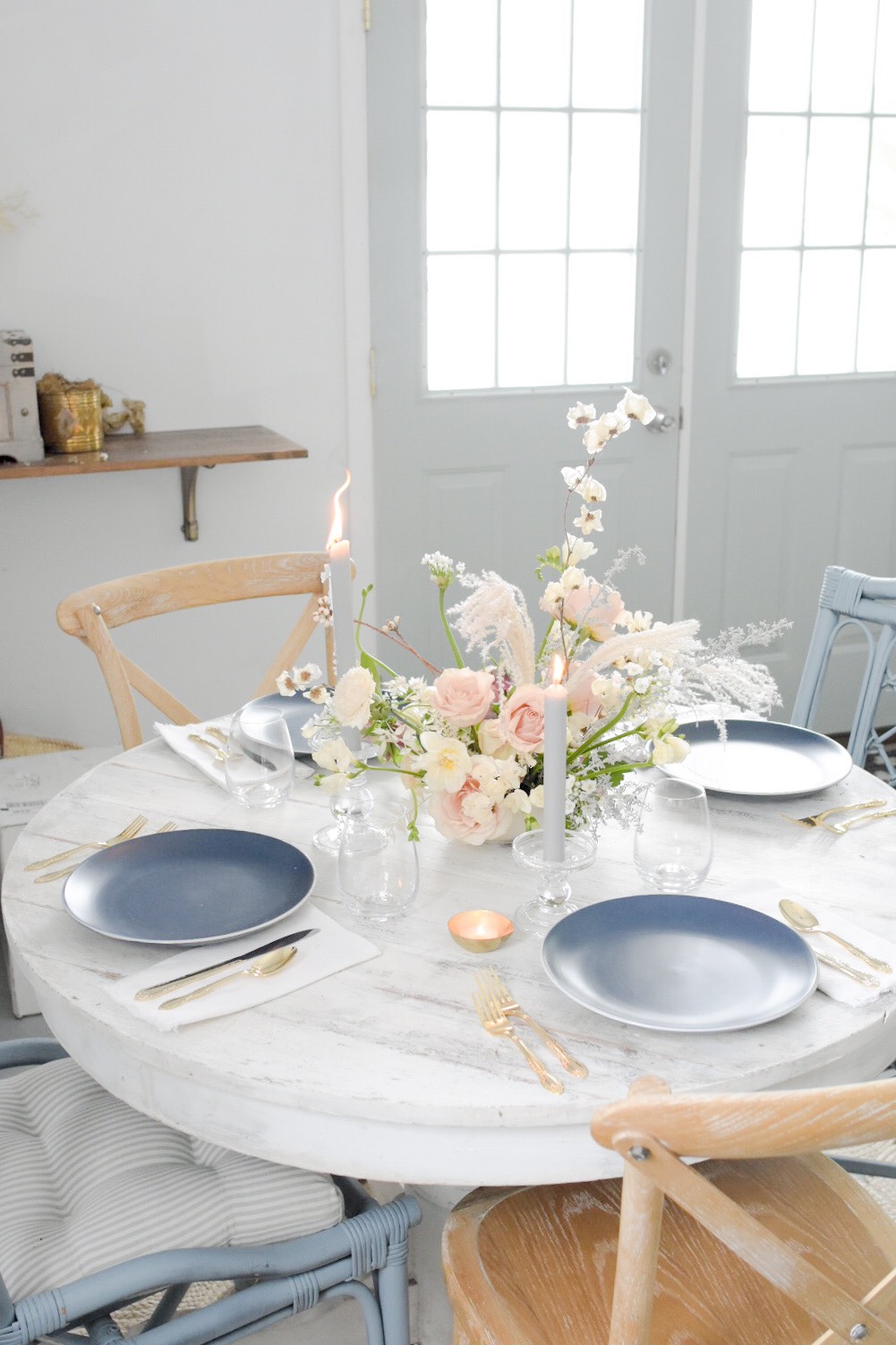 blue and pink wedding ideas