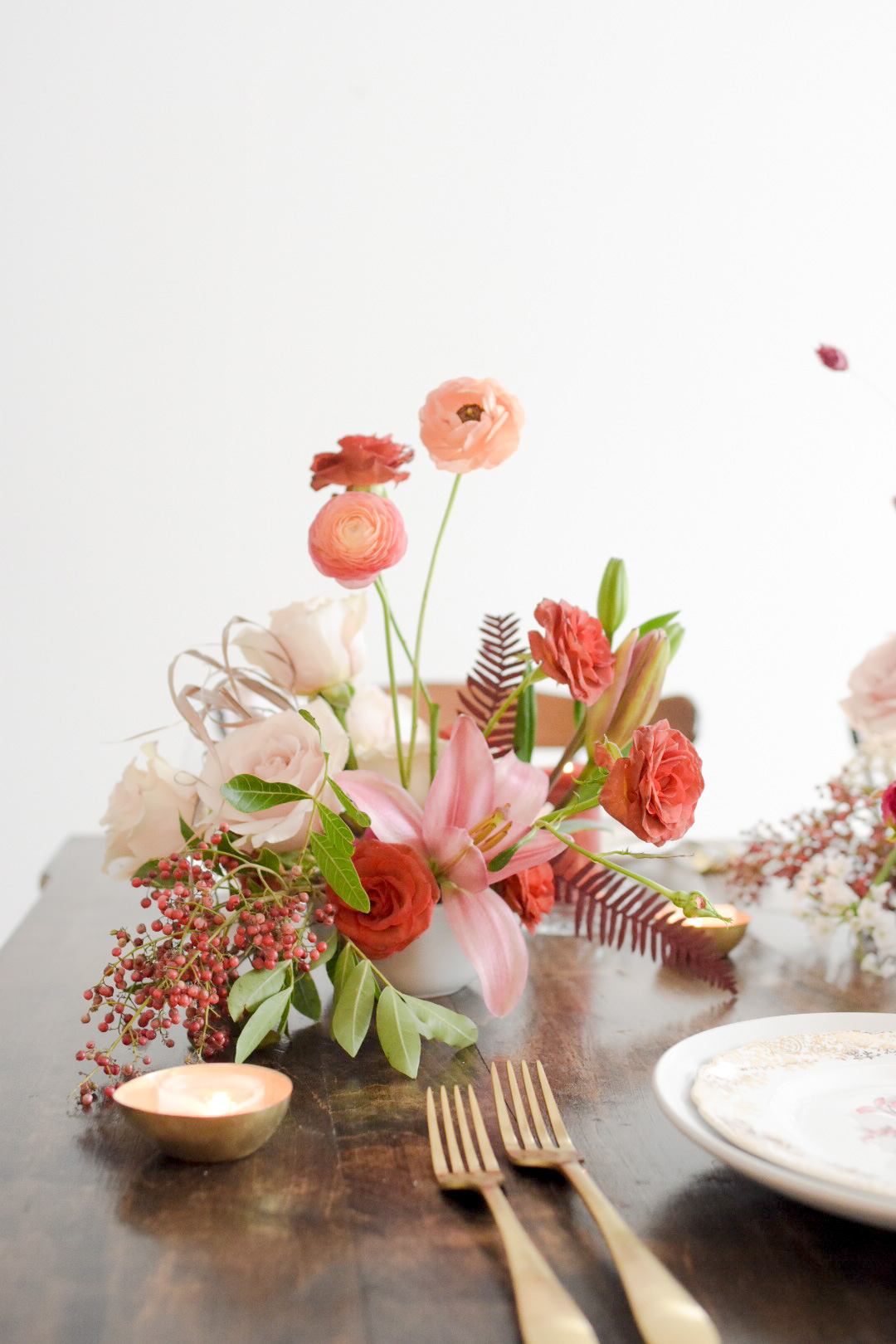 Valentine's Flower Centerpiece