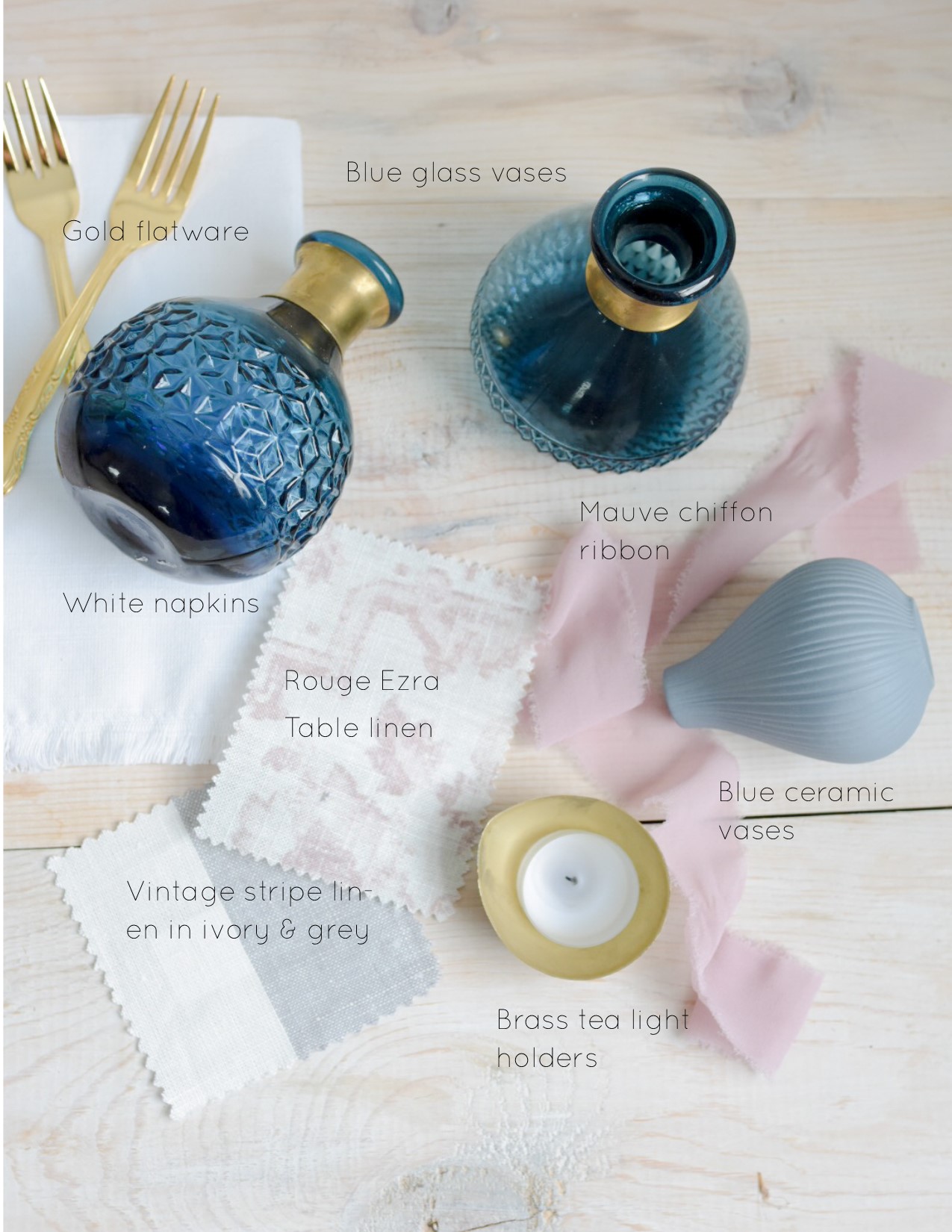 Blush, Mauve & Dusty Blue Wedding Ideas