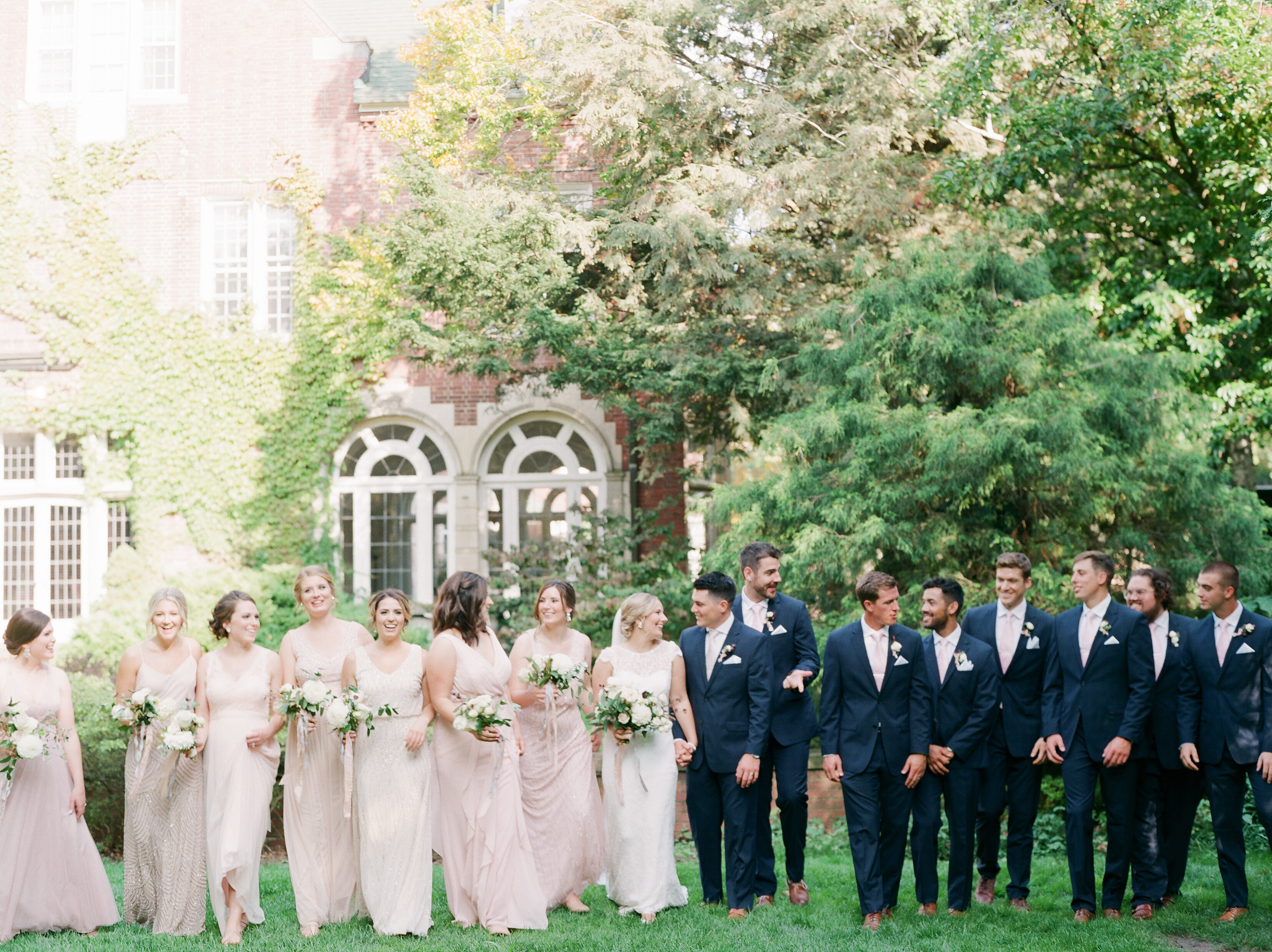Blush, mauve and blue wedding ideas