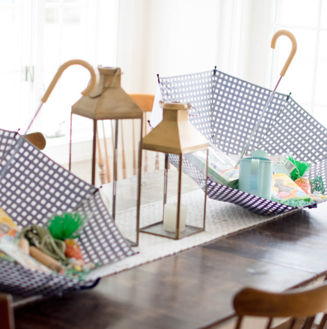 Umbrella Easter basket ideas